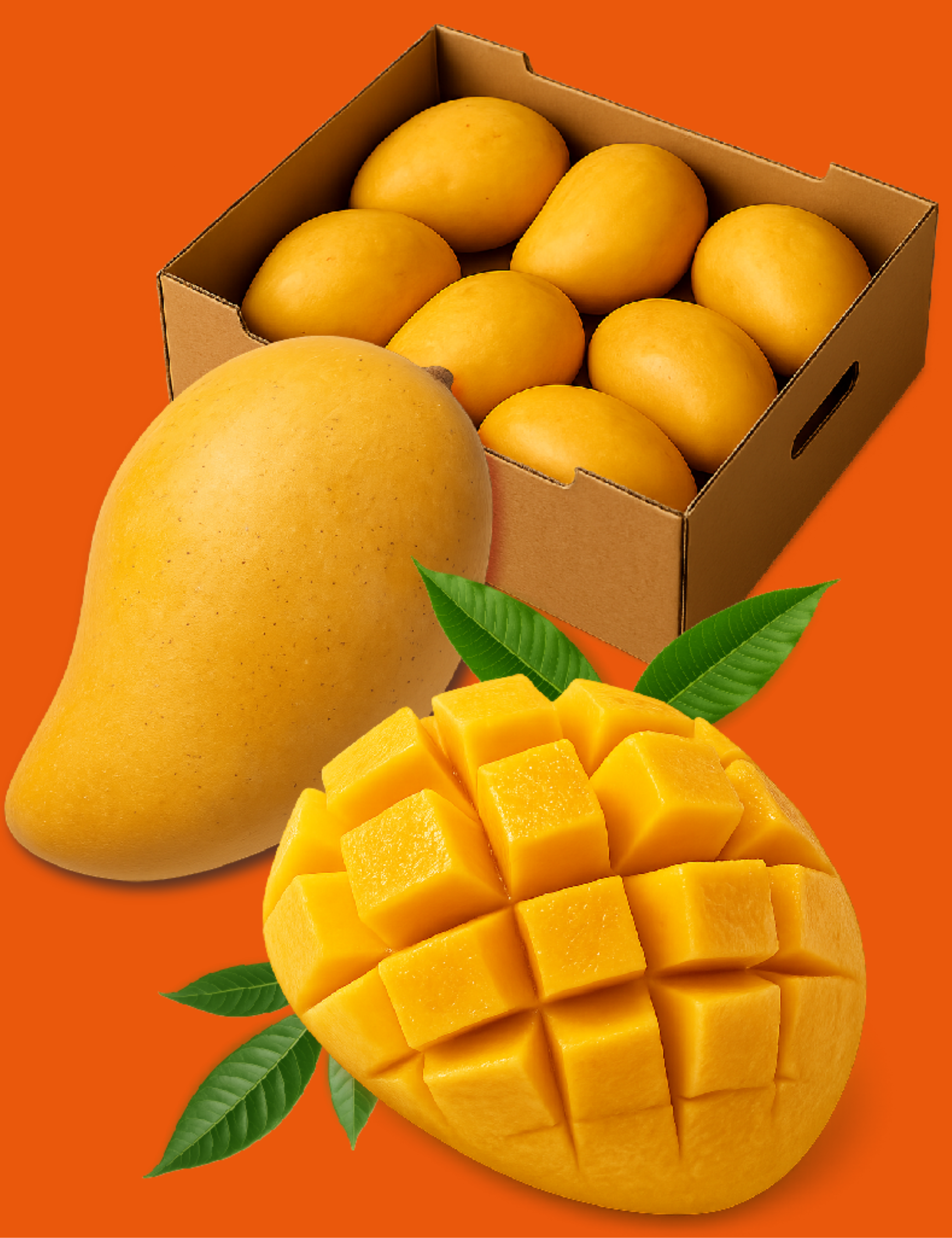 Mangoes in box